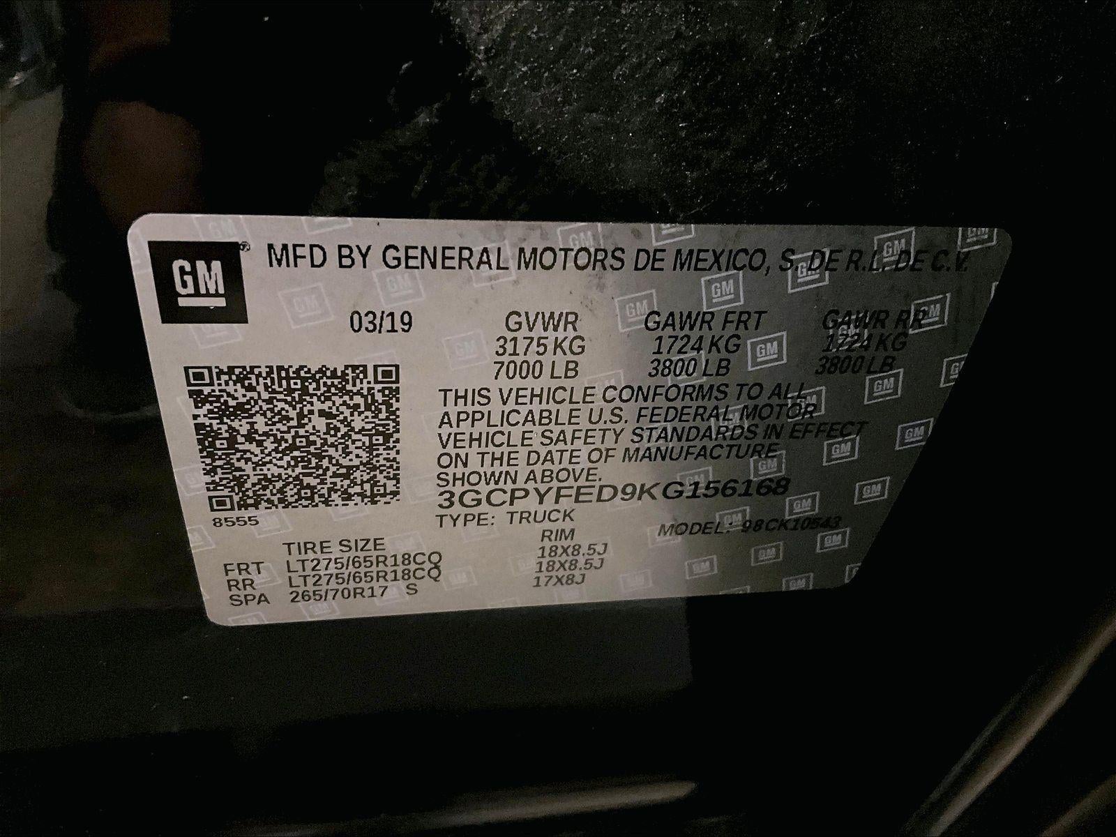 2019 Chevrolet Silverado 1500 LT Trail Boss