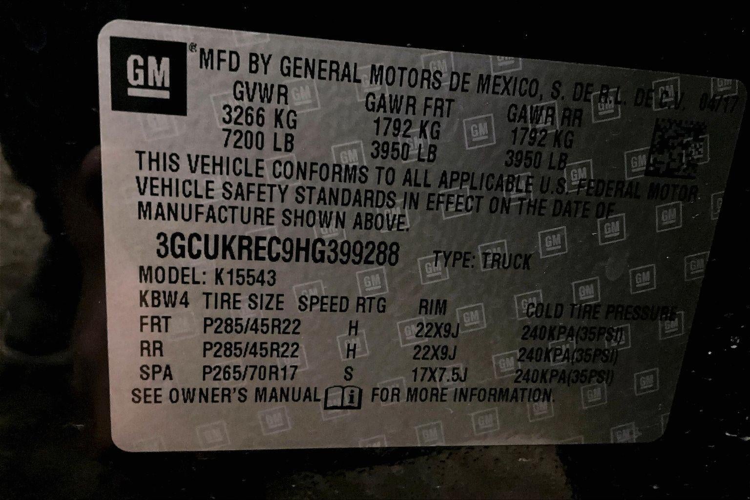 2017 Chevrolet Silverado 1500 LT