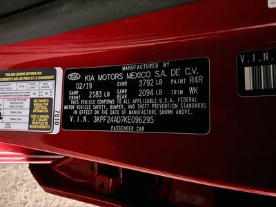 2019 Kia Forte LXS
