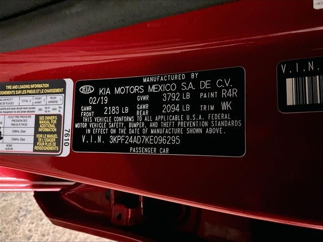 2019 Kia Forte LXS