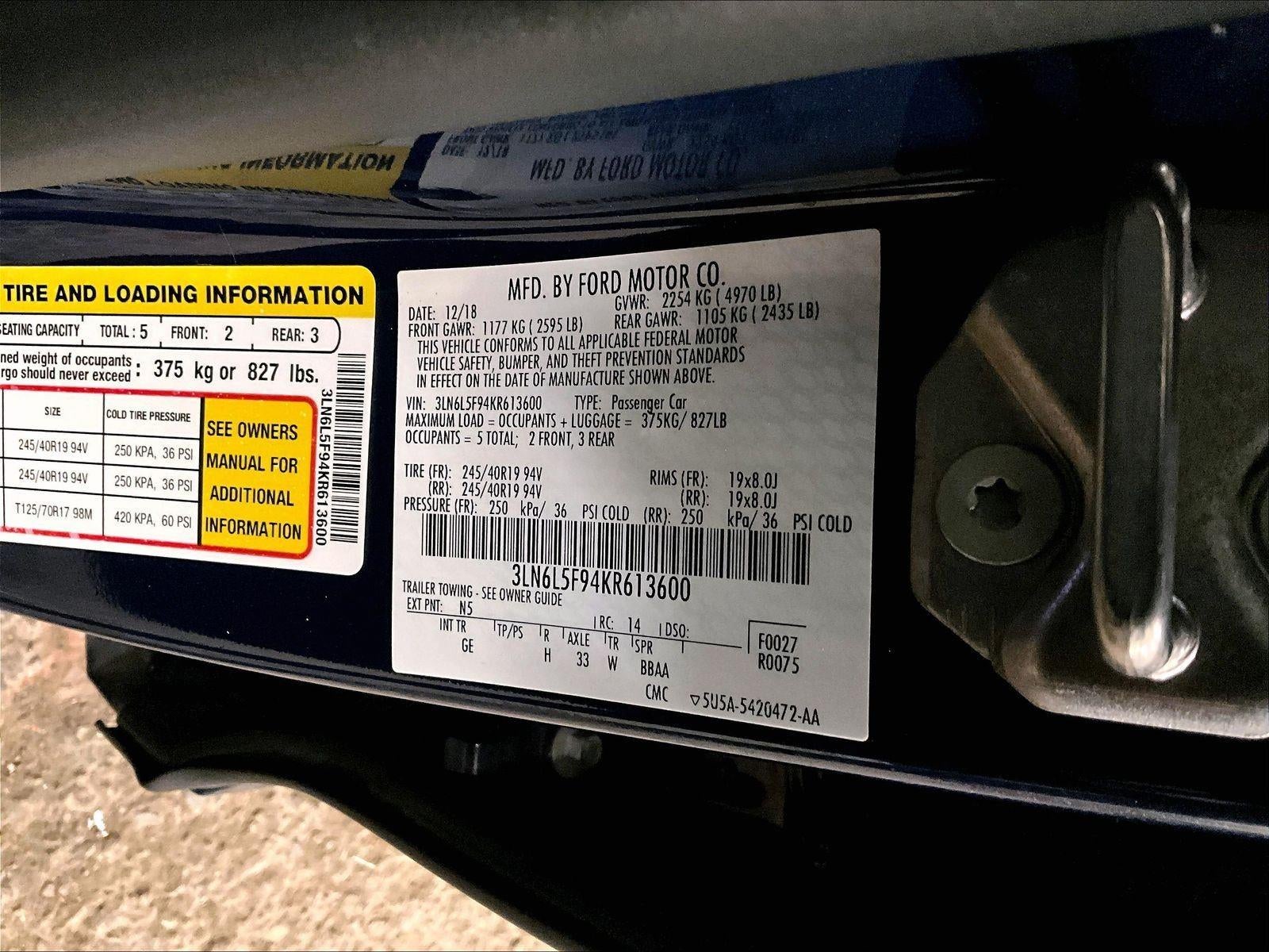 2019 Lincoln MKZ Reserve II