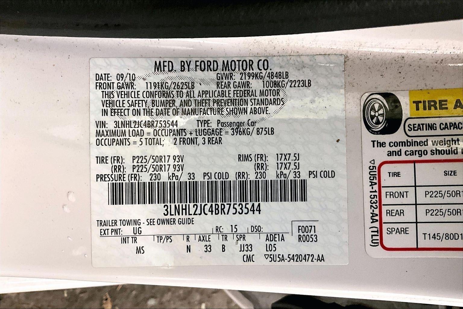 2011 Lincoln MKZ Base