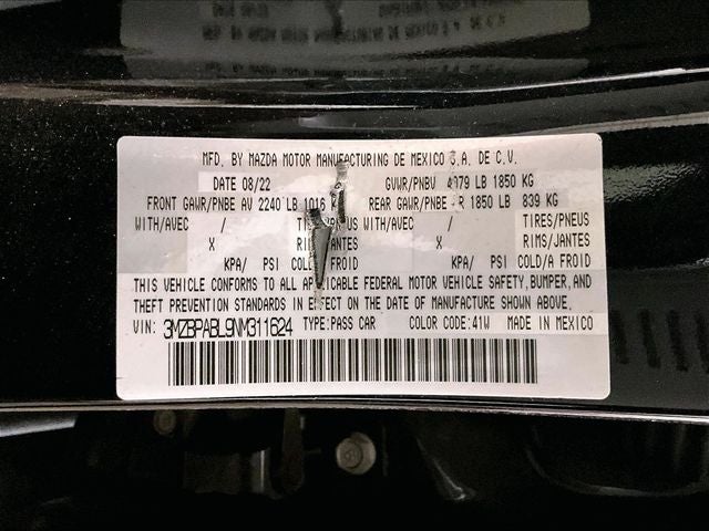 2022 Mazda Mazda3 Select