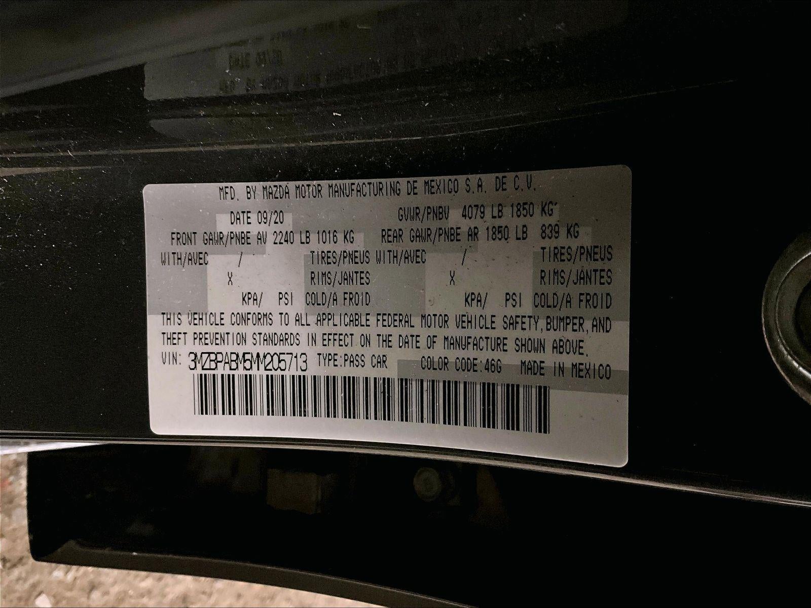 2021 Mazda Mazda3 Sedan Select