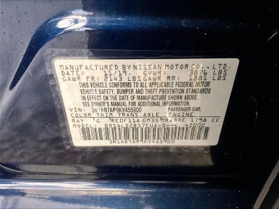 2019 Nissan Sentra SV