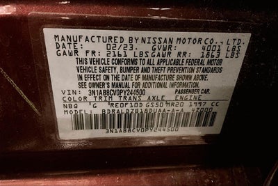 2023 Nissan Sentra SV