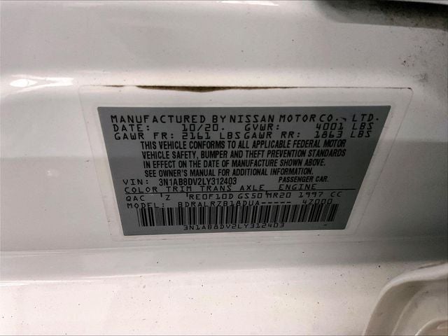 2020 Nissan Sentra SR
