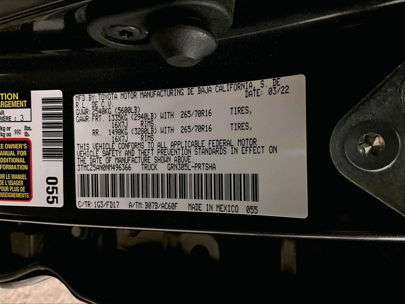 2022 Toyota Tacoma TRD Off Road