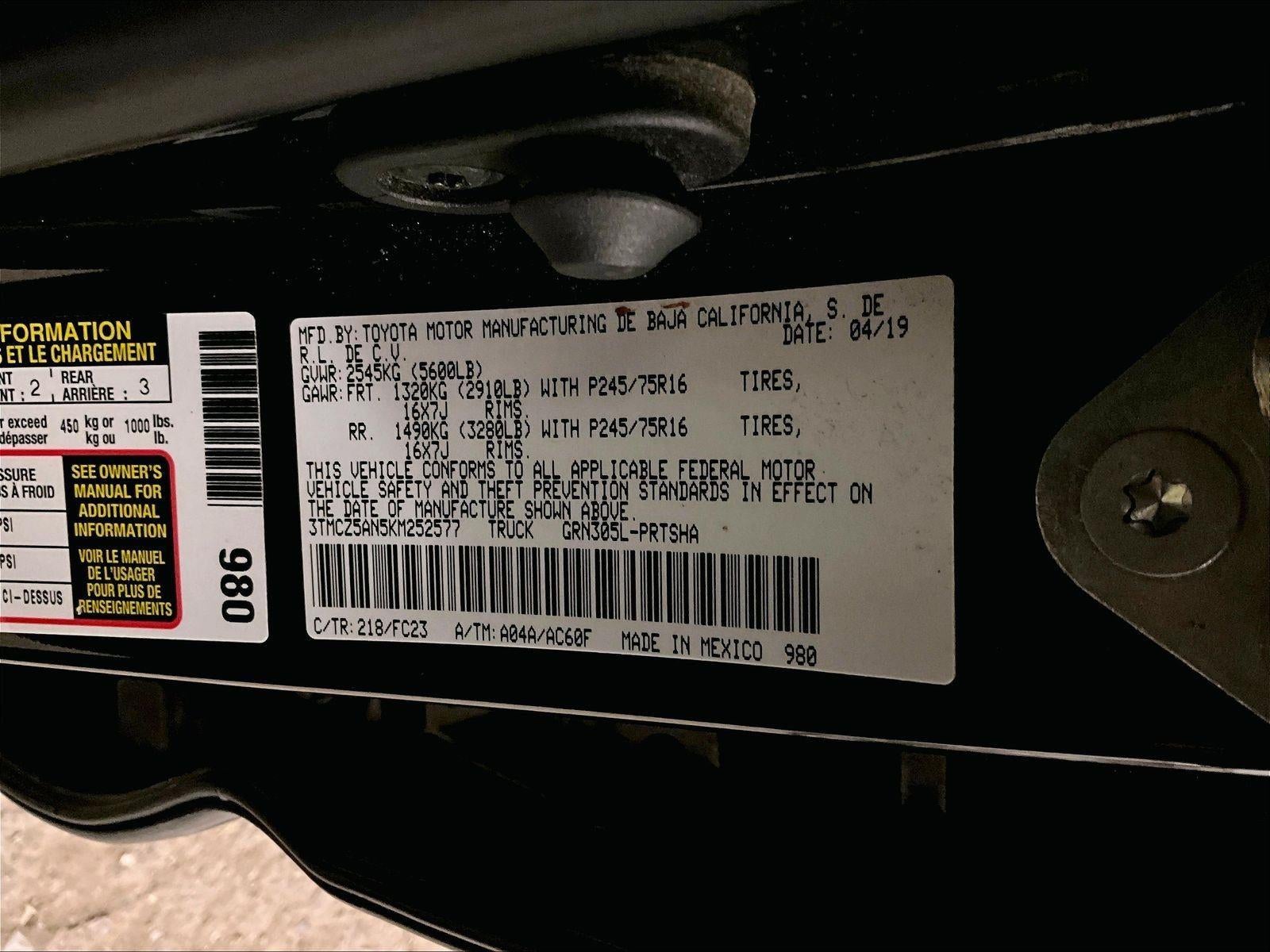 2019 Toyota Tacoma SR5