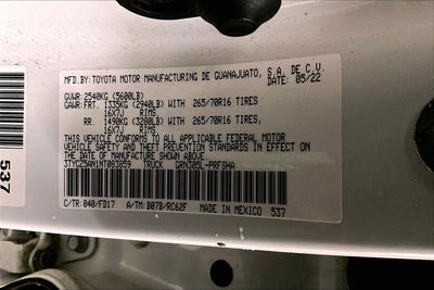 2022 Toyota Tacoma TRD Off-Road