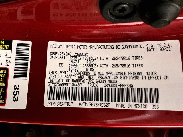 2022 Toyota Tacoma TRD Off-Road V6
