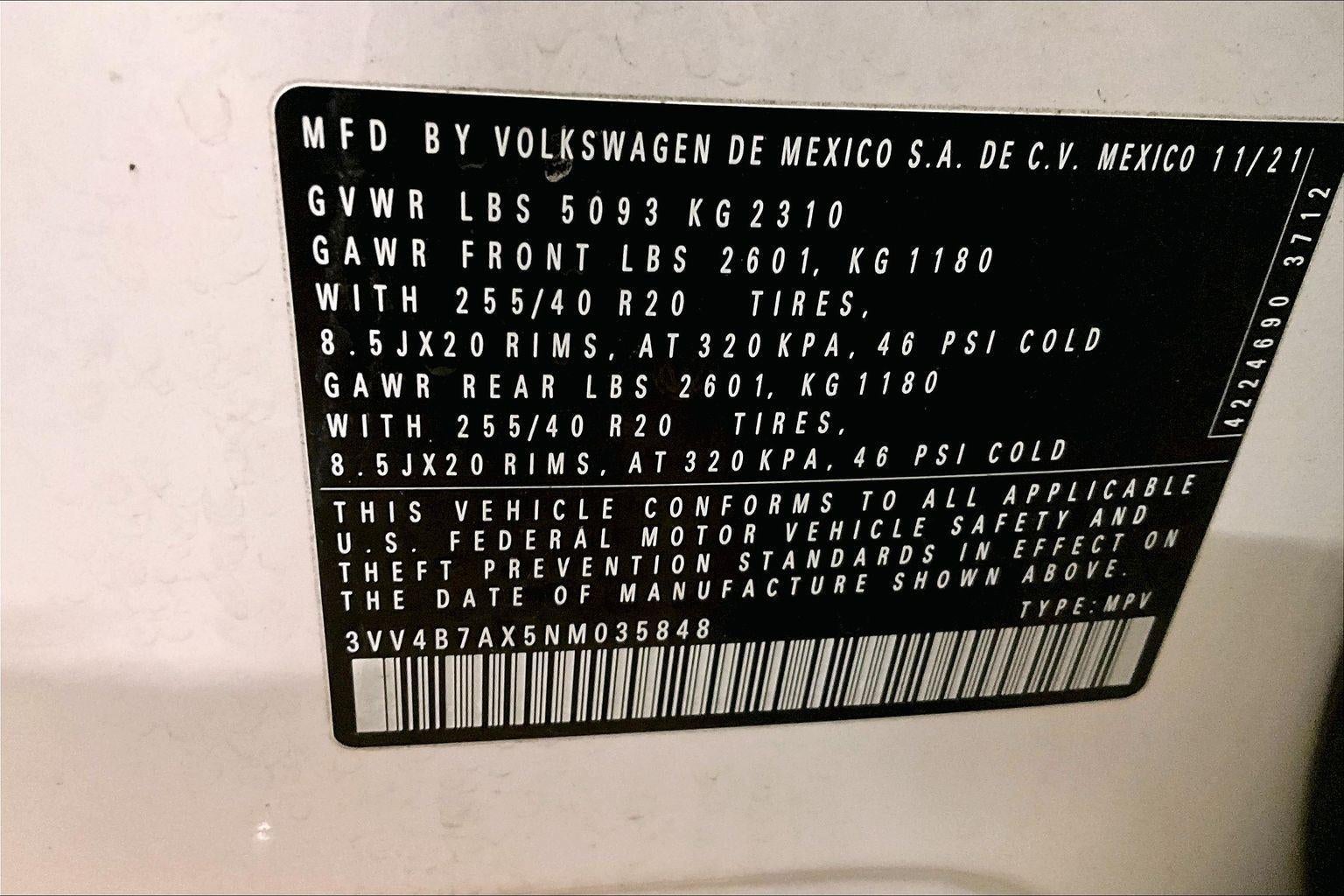 2022 Volkswagen Tiguan SEL R-Line