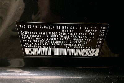 2018 Volkswagen Golf GTI S