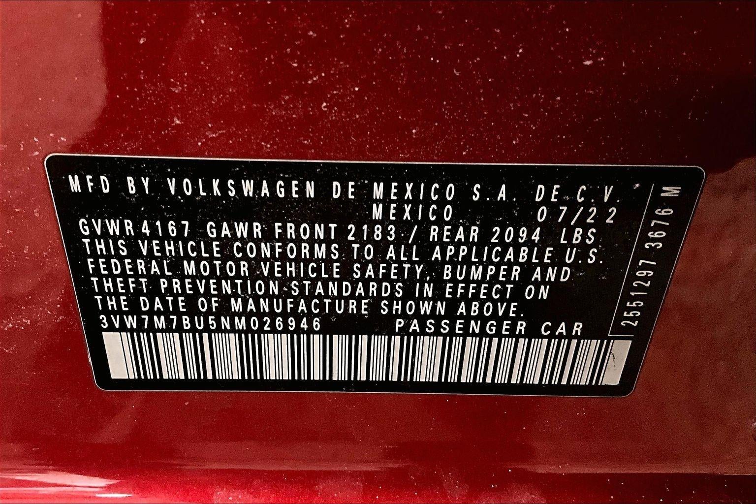 2022 Volkswagen Jetta SE