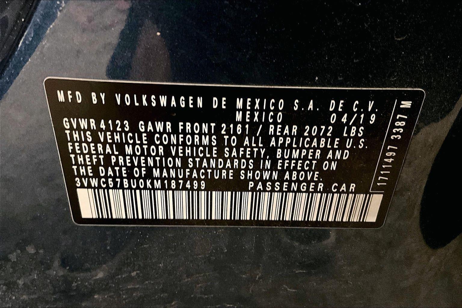 2019 Volkswagen Jetta SE