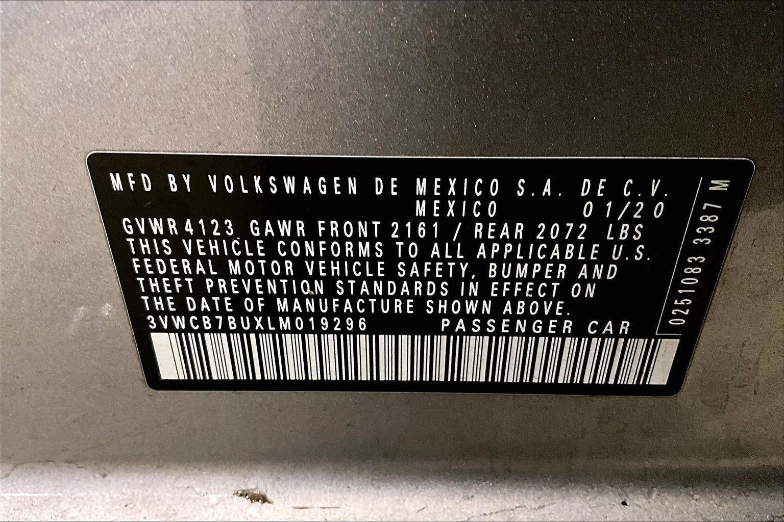 2020 Volkswagen Jetta SE