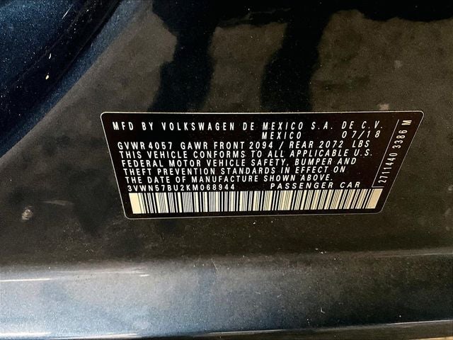2019 Volkswagen Jetta 1.4T S
