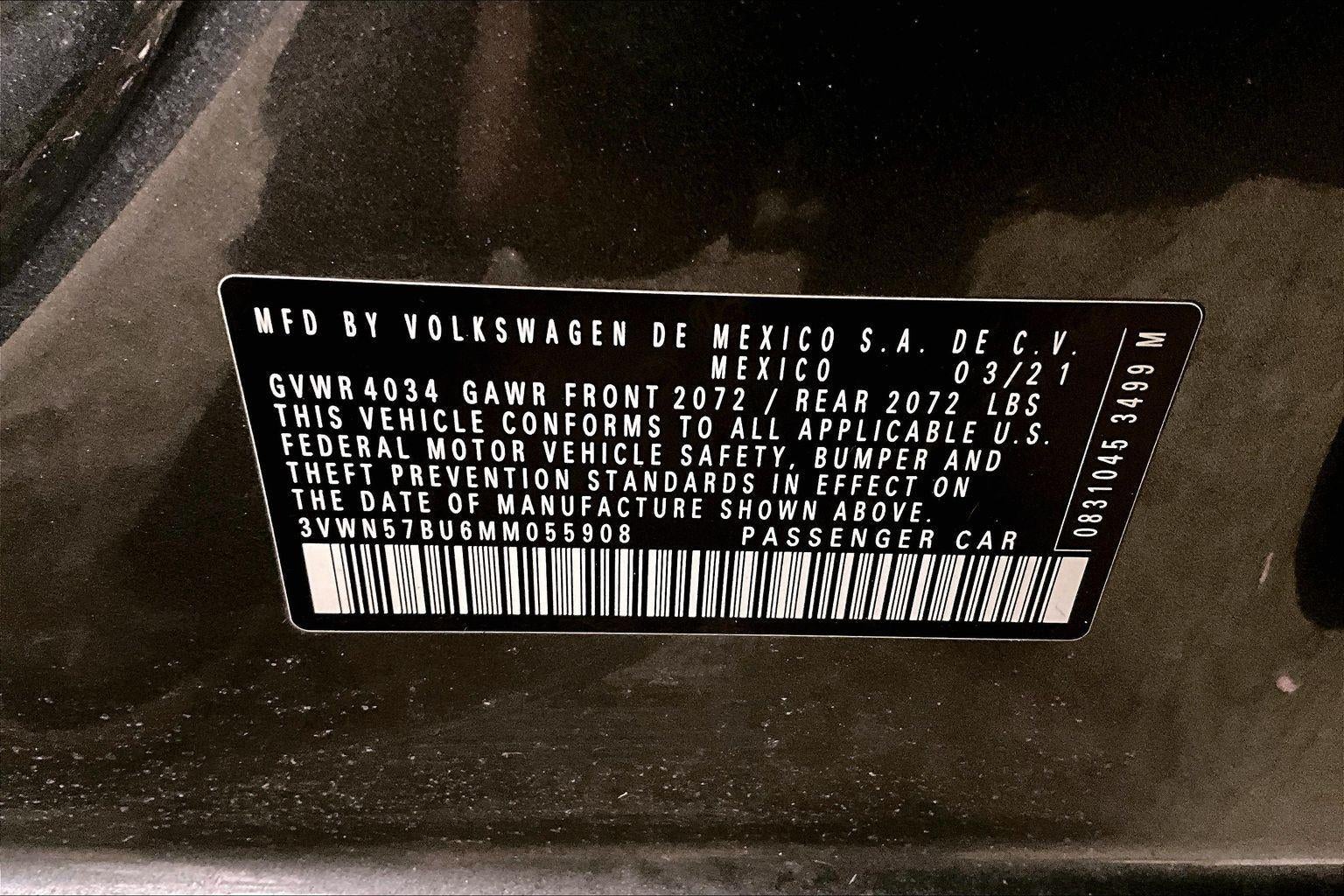 2021 Volkswagen Jetta S