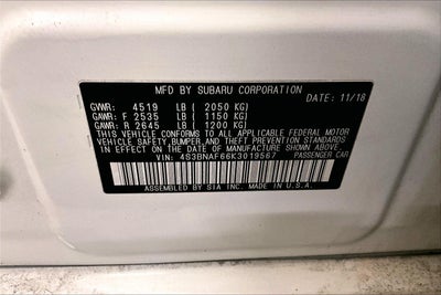 2019 Subaru Legacy Premium