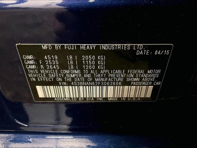 2015 Subaru Legacy 2.5i Limited