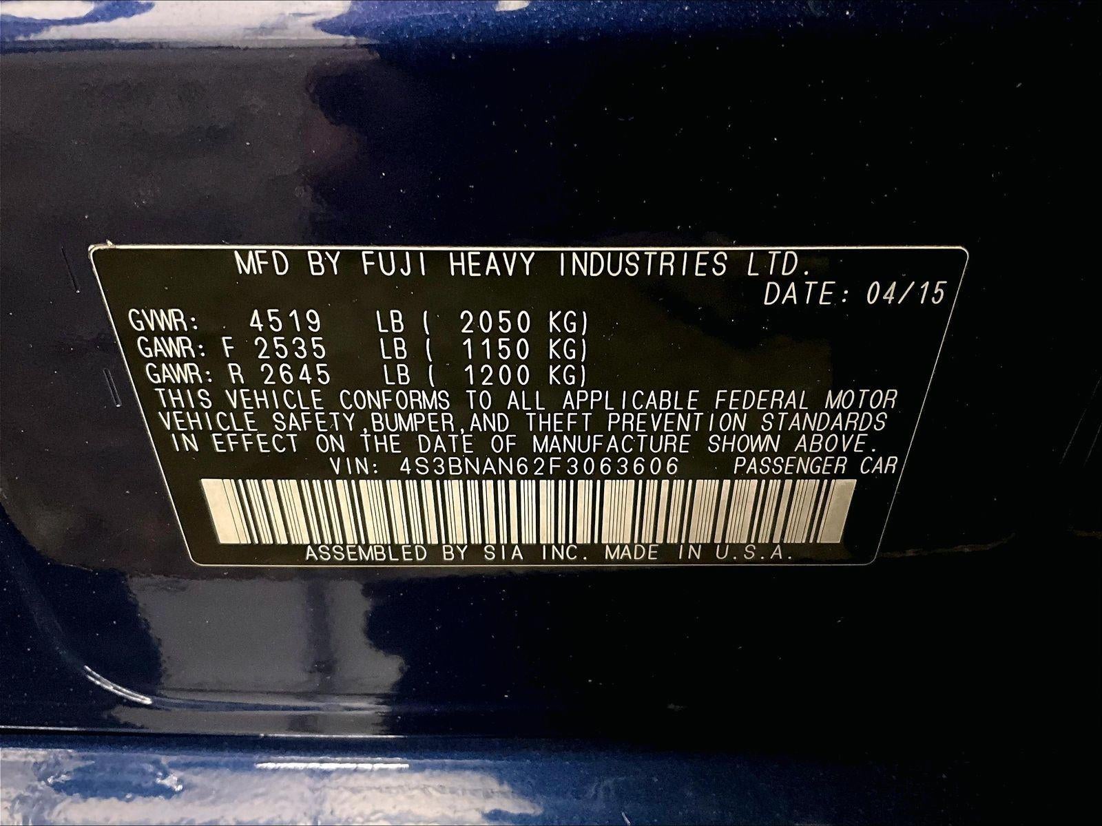 2015 Subaru Legacy 2.5i Limited