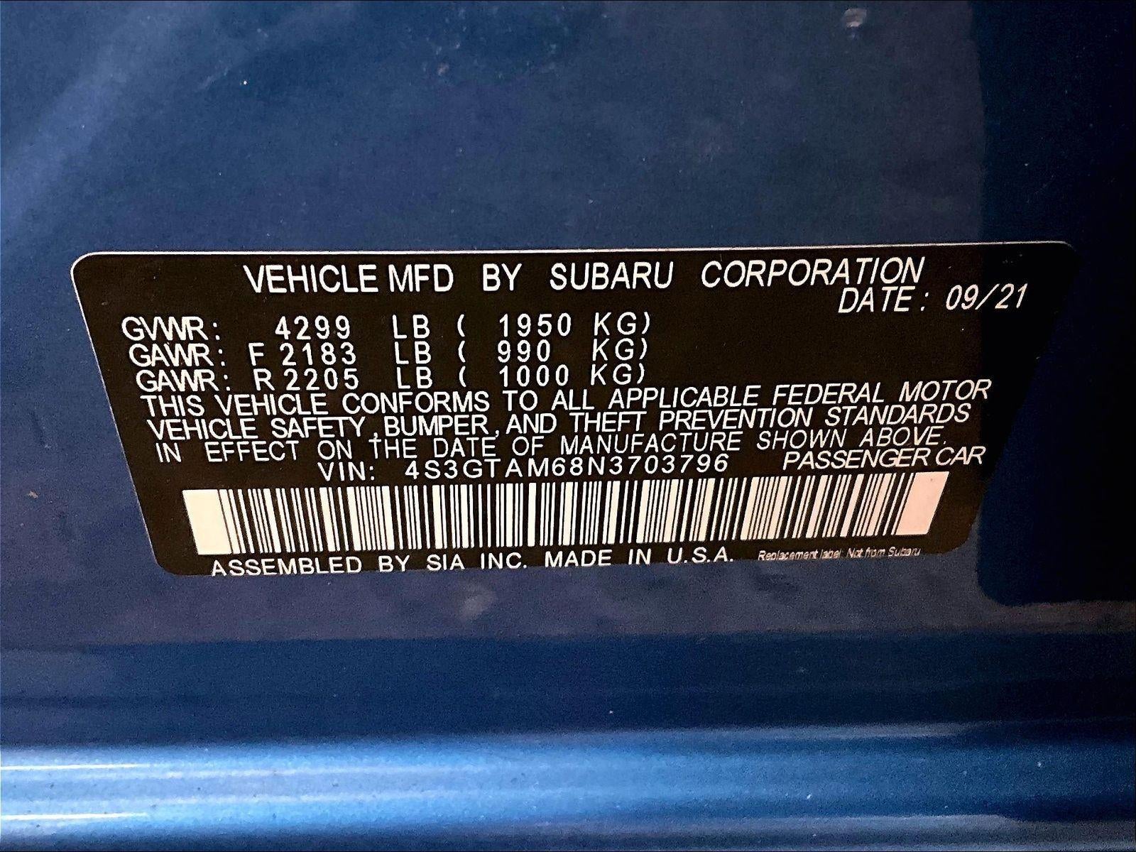 2022 Subaru Impreza Sport