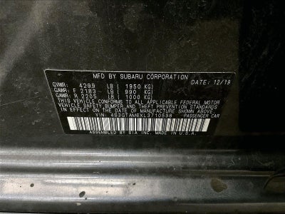 2020 Subaru Impreza Sport