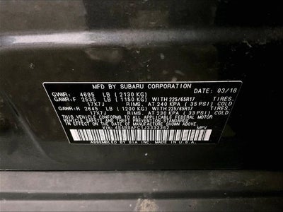 2018 Subaru Outback 2.5i Premium