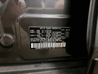 2019 Subaru Outback 2.5i Premium