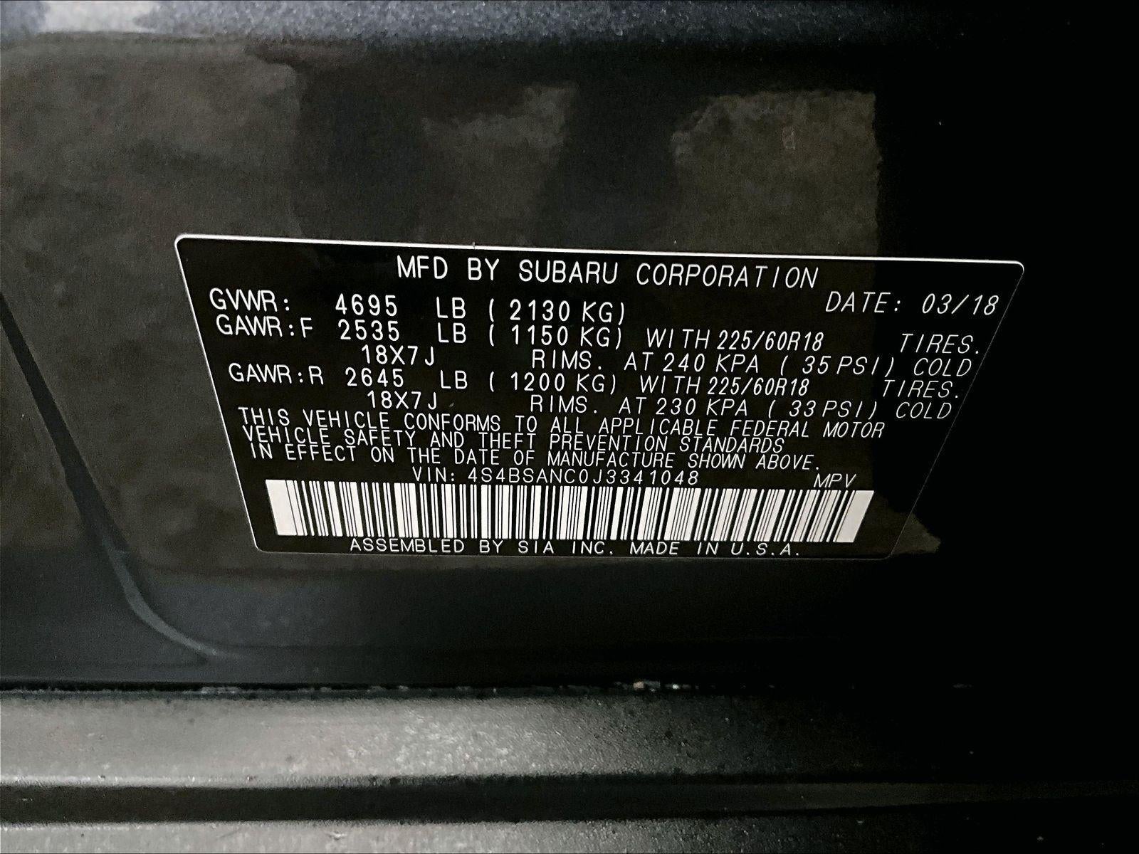 2018 Subaru Outback Limited