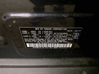 2017 Subaru Outback 3.6R Limited