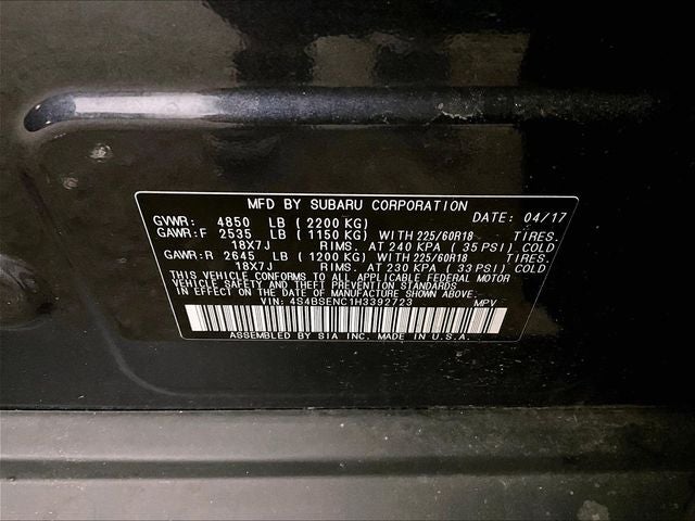 2017 Subaru Outback 3.6R Limited