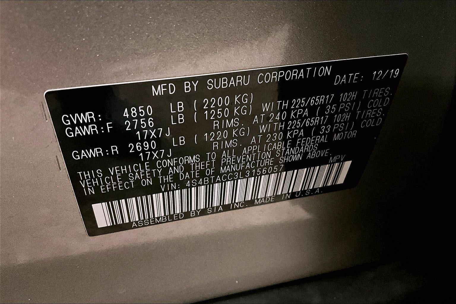 2020 Subaru Outback Premium