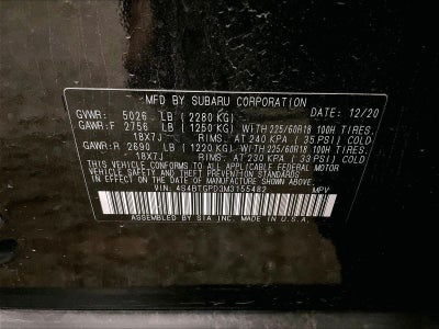2021 Subaru Outback Touring XT