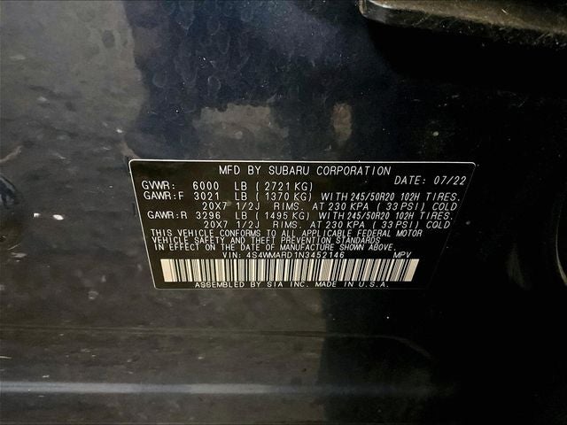2022 Subaru Ascent Touring