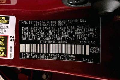 2019 Toyota Camry XLE