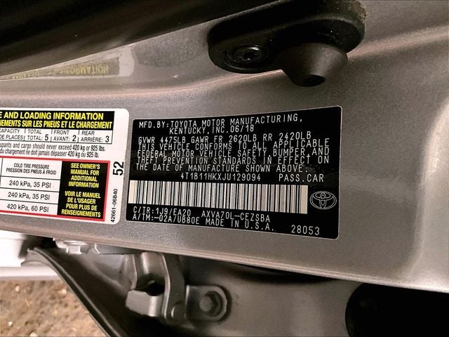 2018 Toyota Camry SE