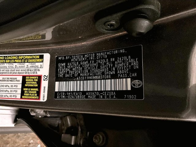 2019 Toyota Camry SE