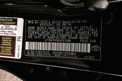 2017 Toyota Camry Hybrid LE