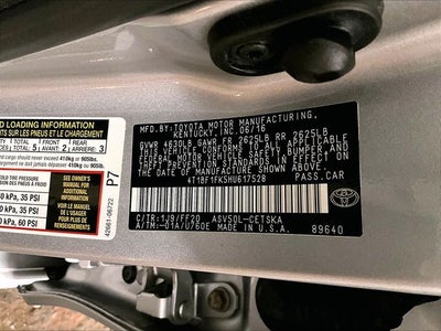 2017 Toyota Camry SE