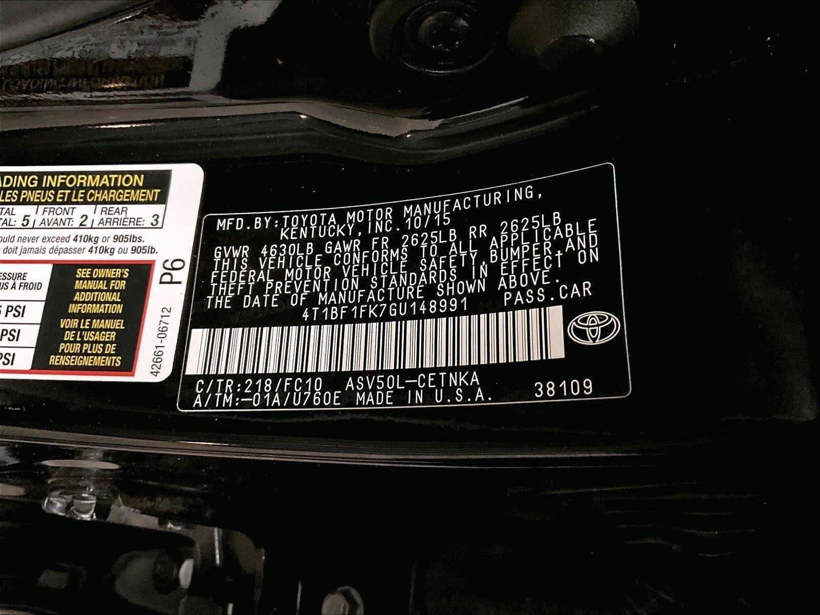 2016 Toyota Camry LE