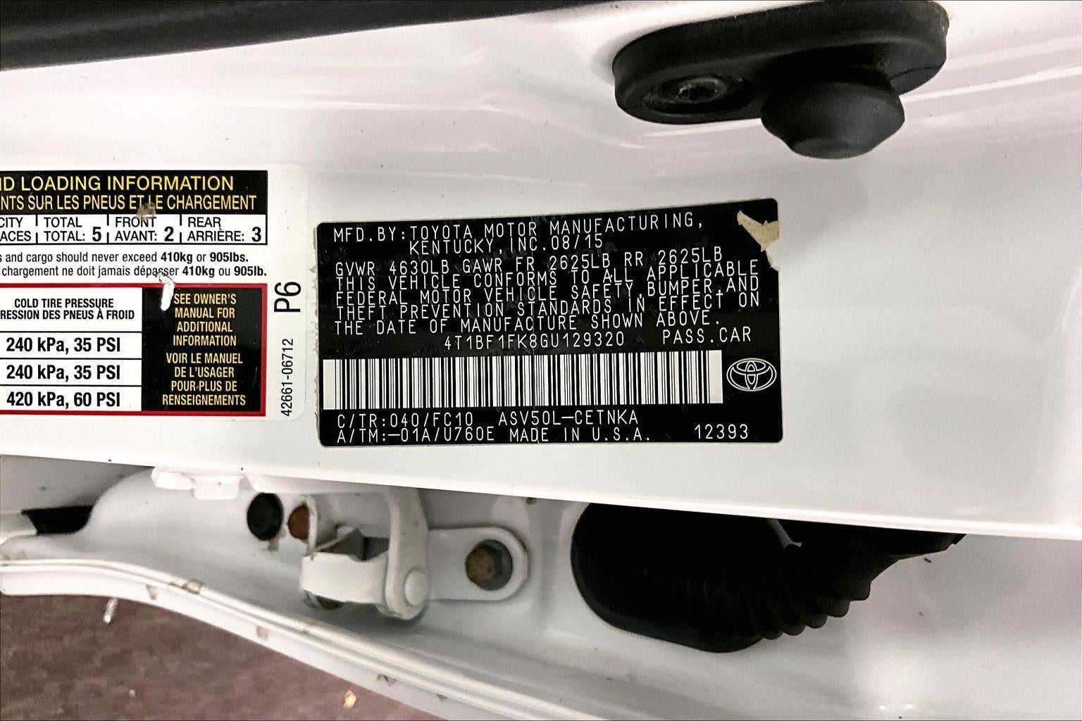 2016 Toyota Camry LE