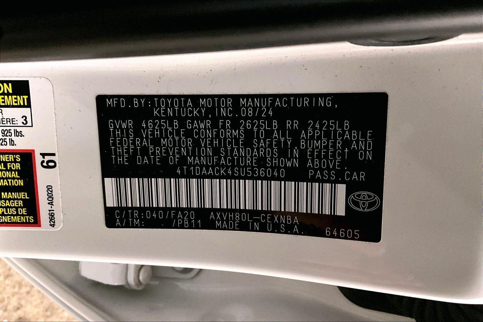 2025 Toyota Camry LE