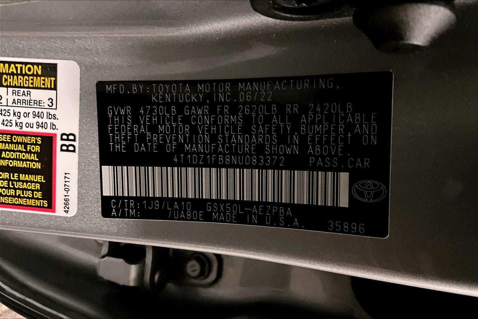 2022 Toyota Avalon Limited