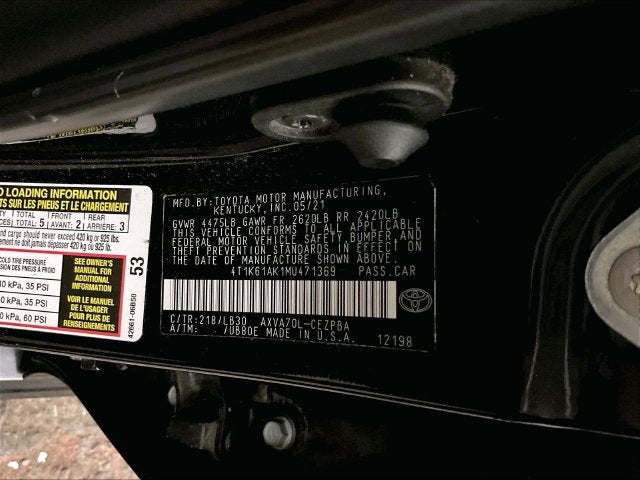 2021 Toyota Camry XSE