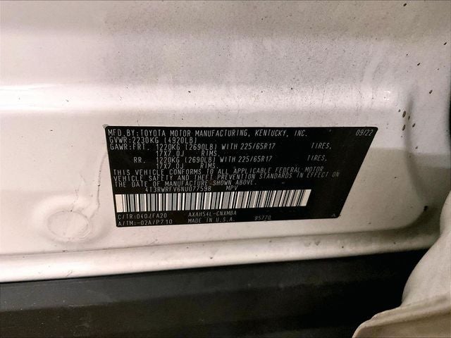 2022 Toyota RAV4 Hybrid XLE