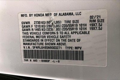 2022 Honda Odyssey Touring