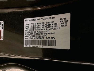 2019 Honda Odyssey Elite