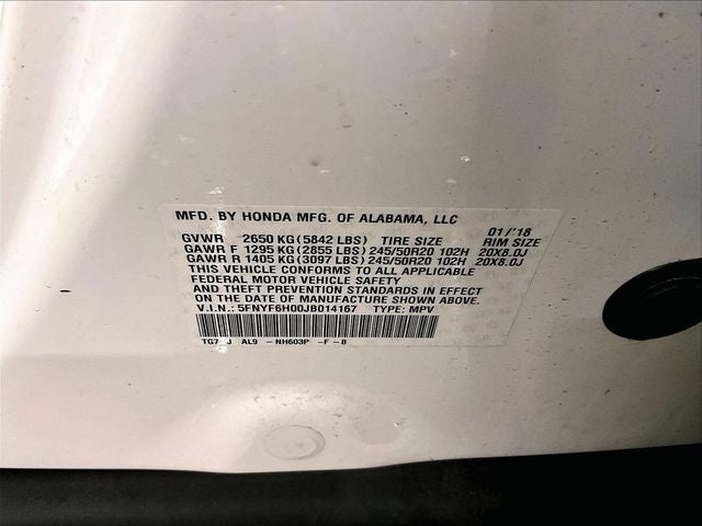 2018 Honda Pilot Elite