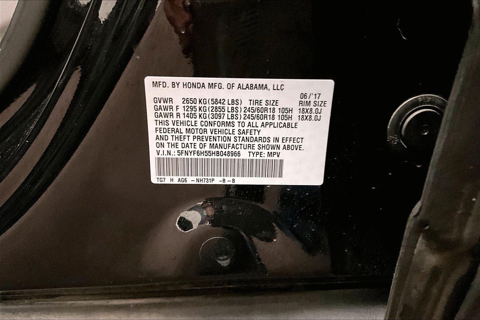 2017 Honda Pilot EX-L